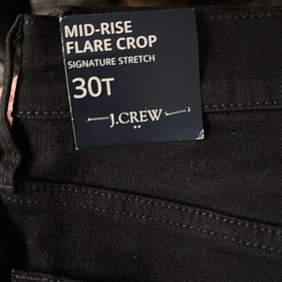 J. Crew Flare crop black jean in all-day stretch - Picture 6 of 6